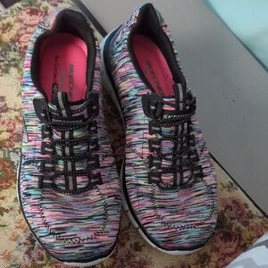 Skechers Women's Colorful Striped Sneakers